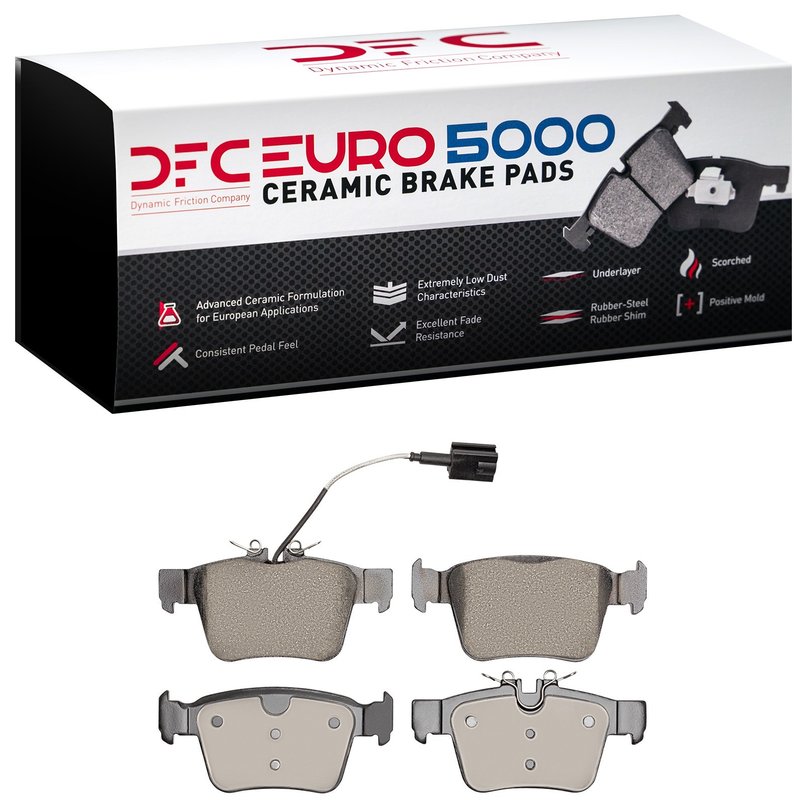 DFC EURO 5000 Ceramic Brake Pads (4 Pads) - 2