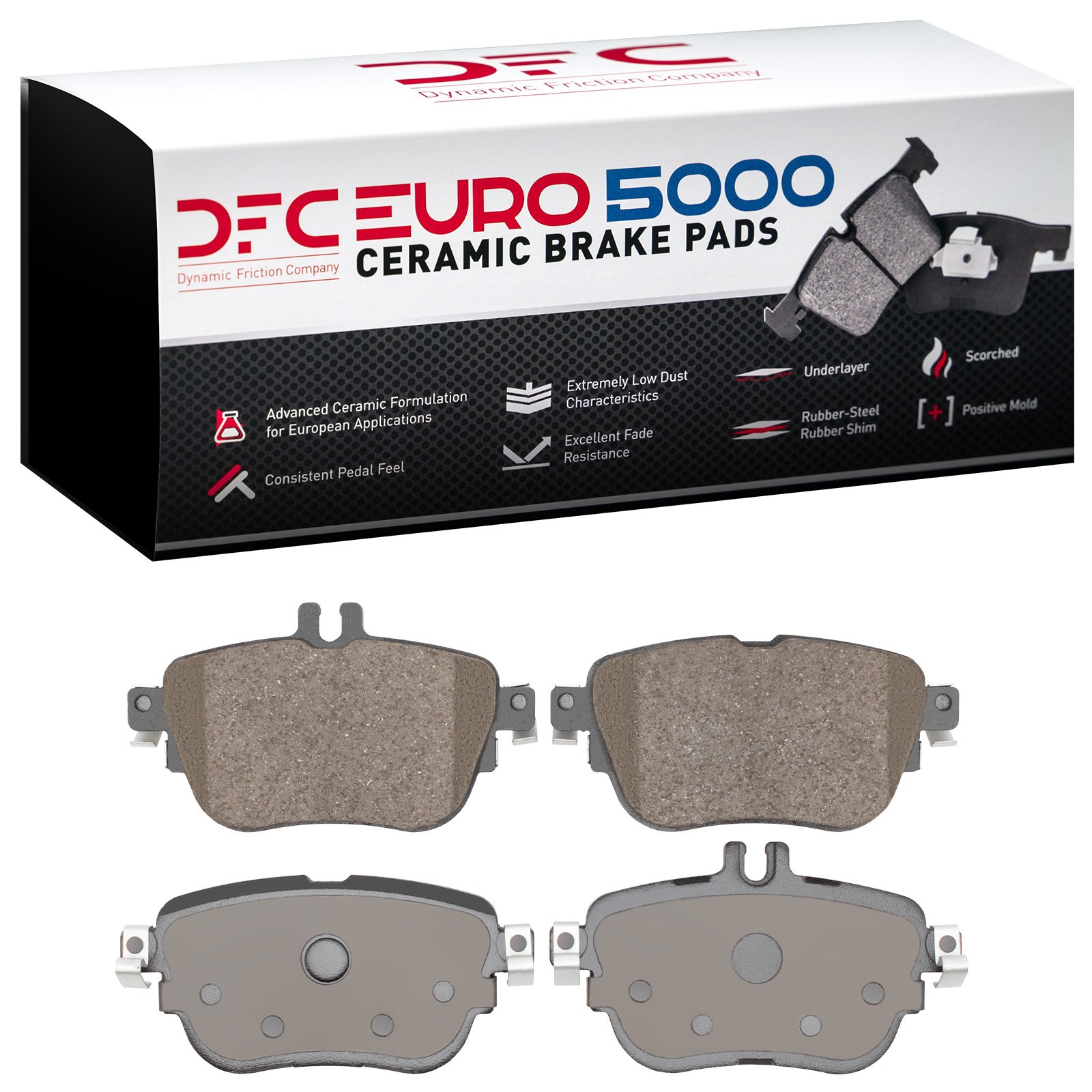 DFC EURO 5000 Ceramic Brake Pads (4 Pads) - 2
