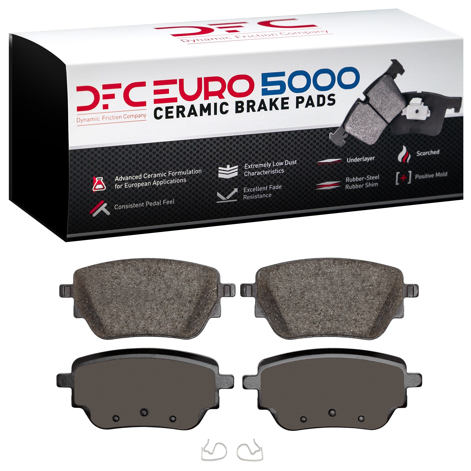 DFC EURO 5000 Ceramic Brake Pads (4 Pads) - 2