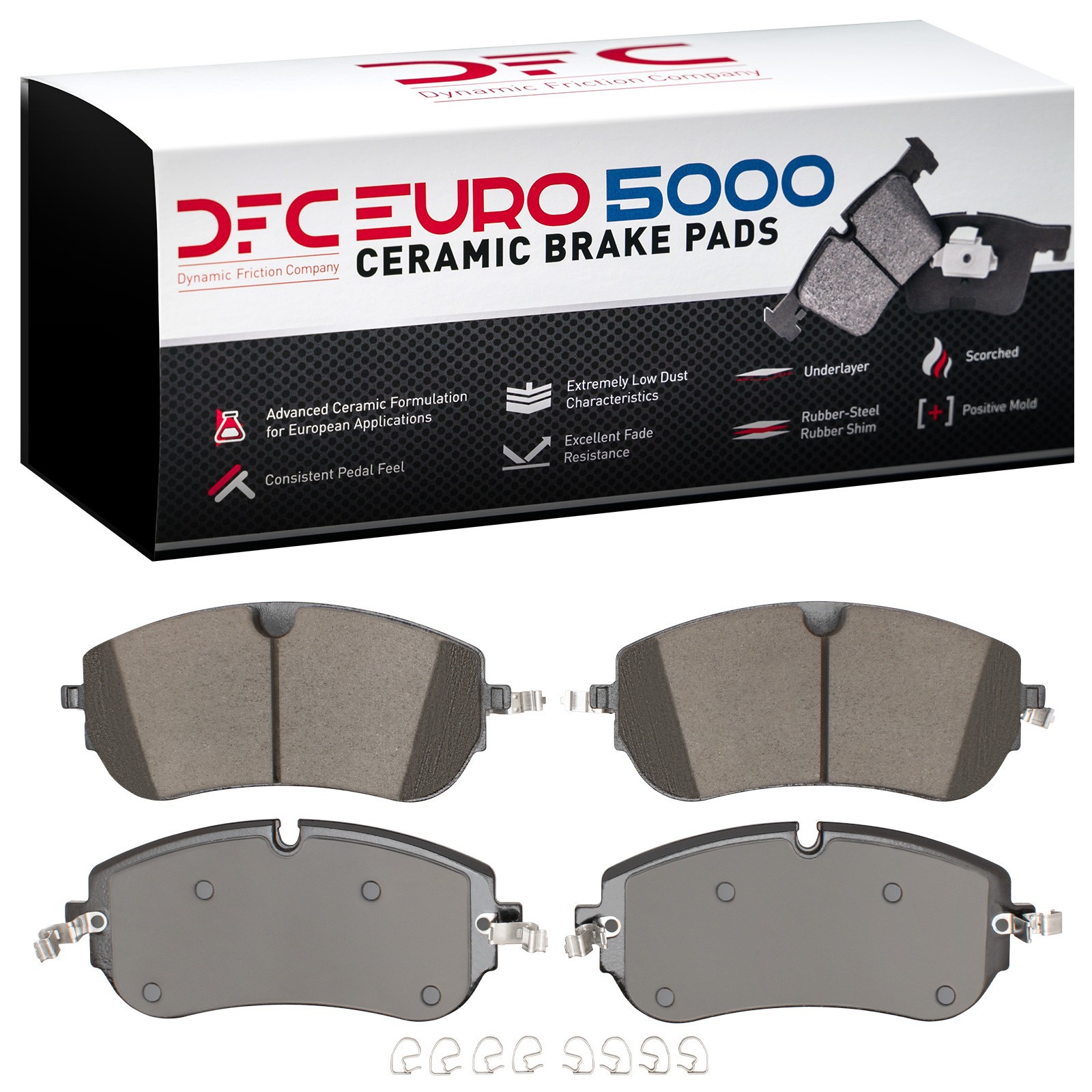 DFC Front EURO 5000 Ceramic Brake Pads (4 Pads) - 2