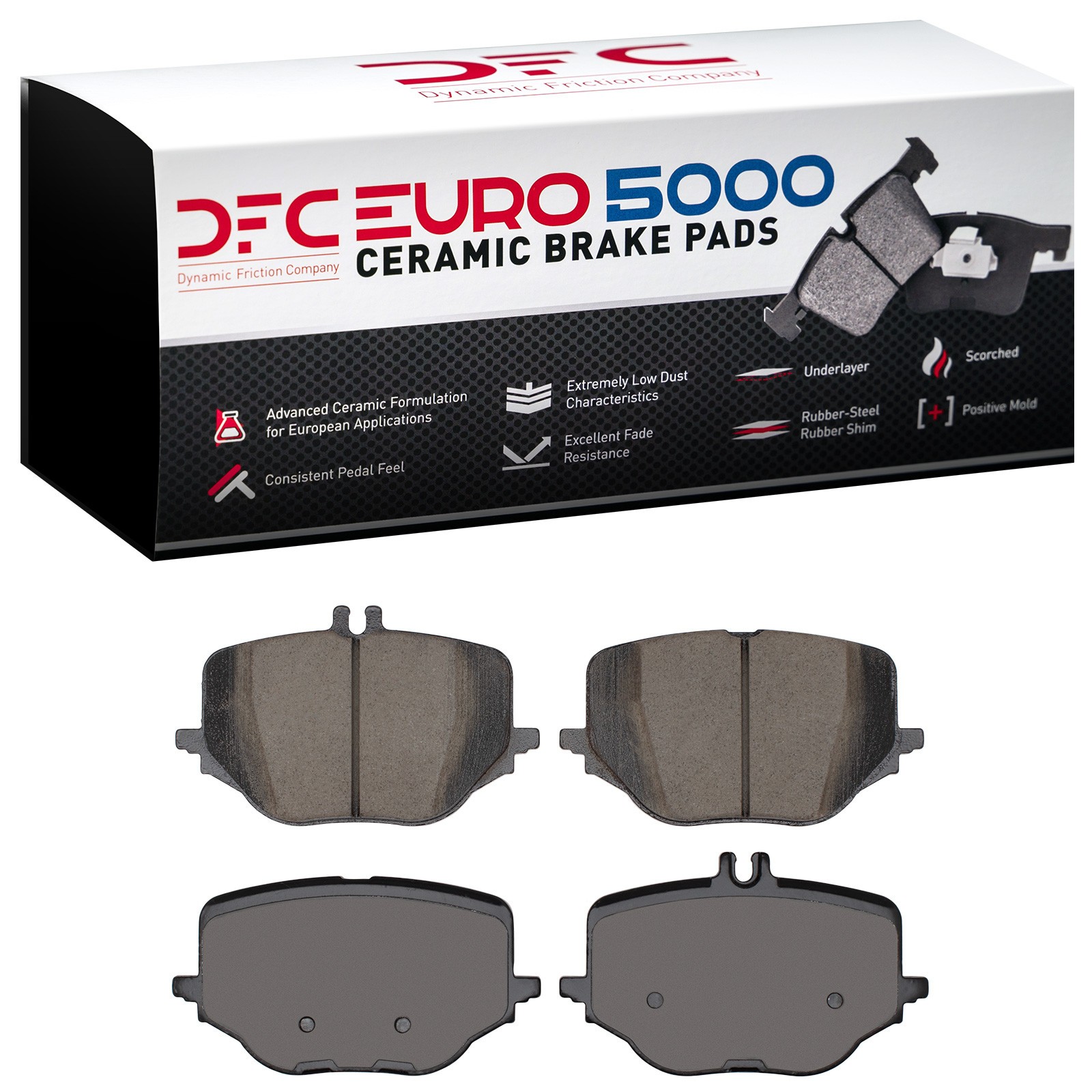 DFC EURO 5000 Ceramic Brake Pads (4 Pads) - 2