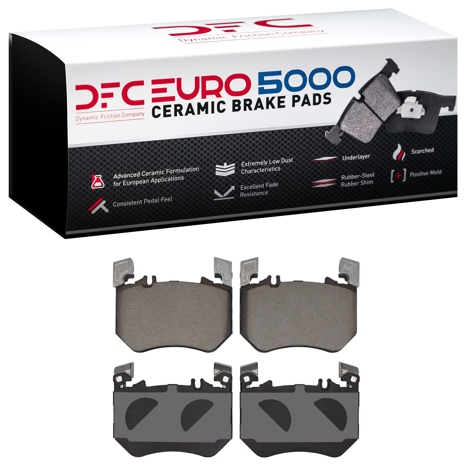 DFC EURO 5000 Ceramic Brake Pads (4 Pads) - 2
