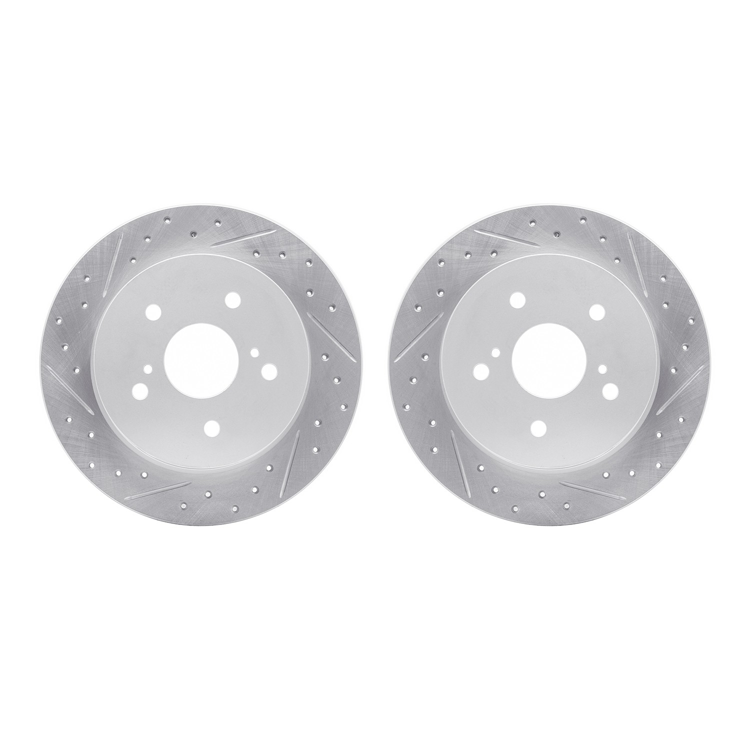 DFC Rear Drilled Slotted Brake Rotors (Set of 2) - Main Image