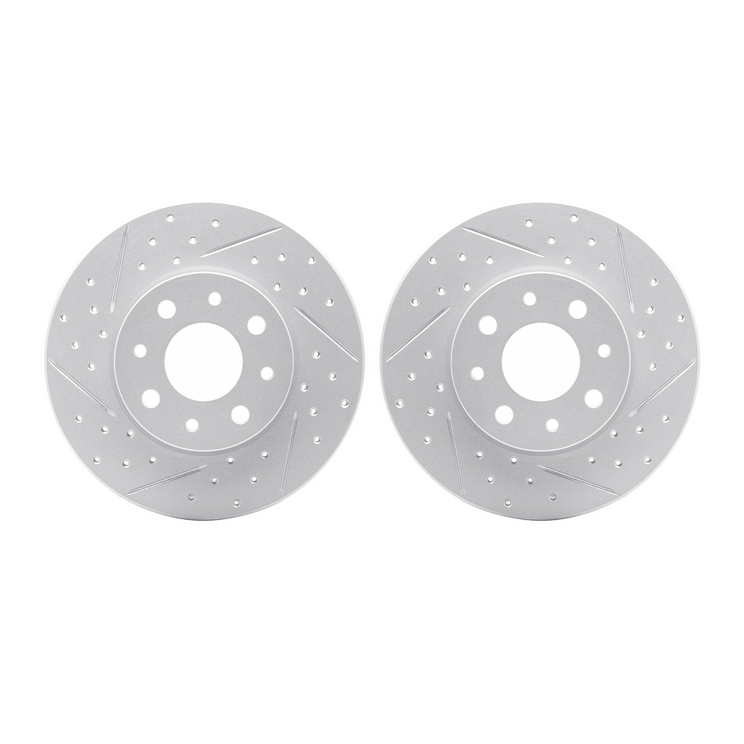 DFC Rear Drilled Slotted Brake Rotors (Set of 2) - Main Image
