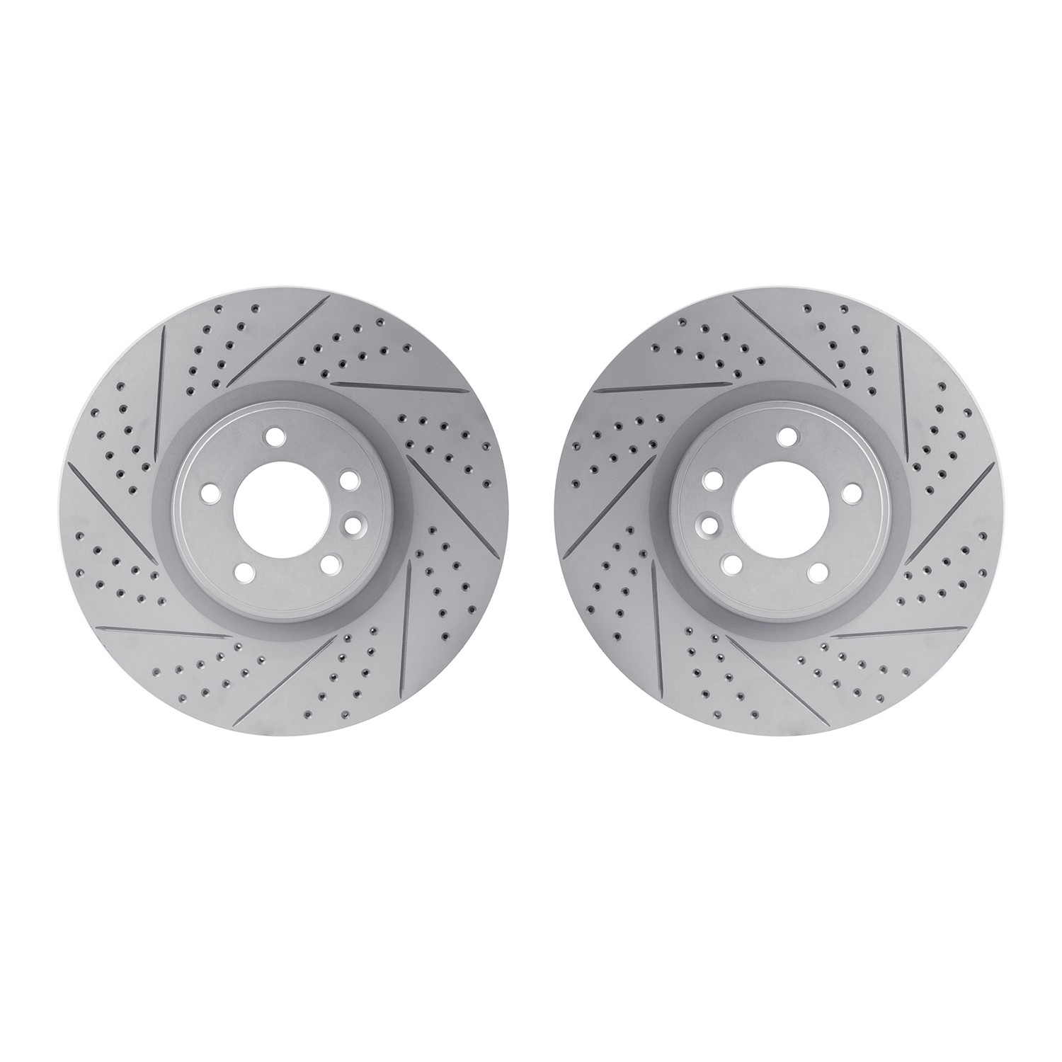 DFC Front Drilled Slotted Brake Rotors (Set of 2) - Main Image