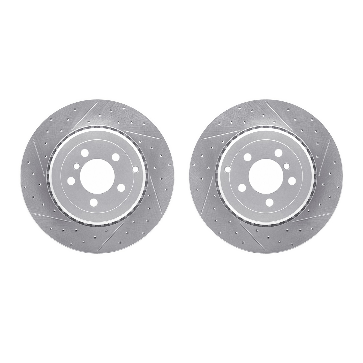 DFC Rear Drilled Slotted Brake Rotors (Set of 2) - Main Image