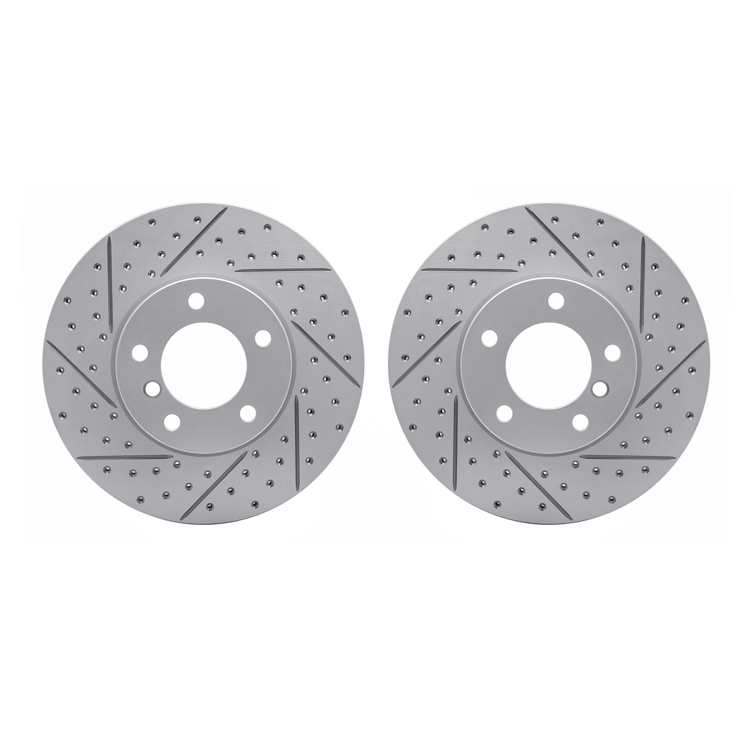 DFC Front Drilled Slotted Brake Rotors (Set of 2) - Main Image