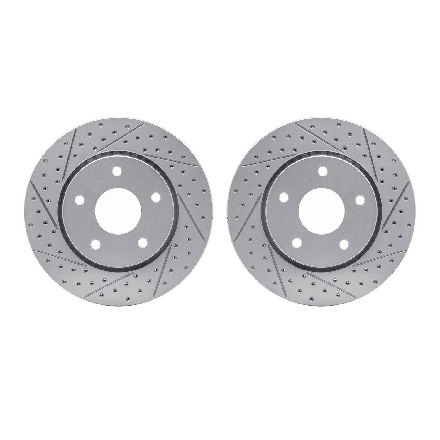 DFC Front Drilled Slotted Brake Rotors (Set of 2) - Main Image