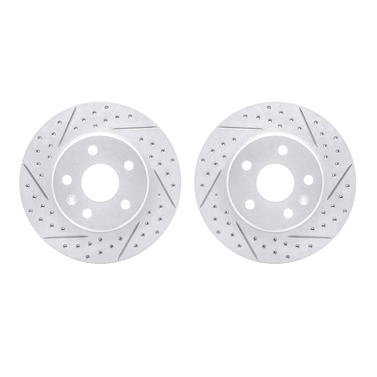 DFC Front Drilled Slotted Brake Rotors (Set of 2) - Main Image