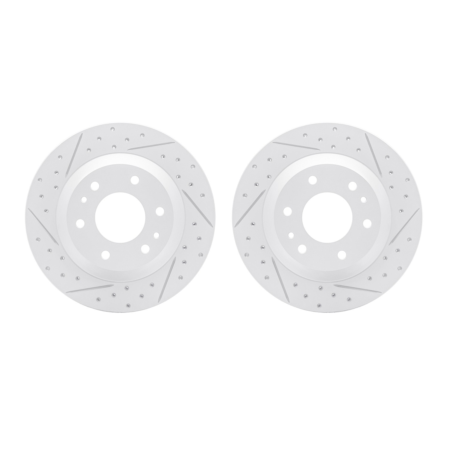 DFC Front Drilled Slotted Brake Rotors (Set of 2) - Main Image