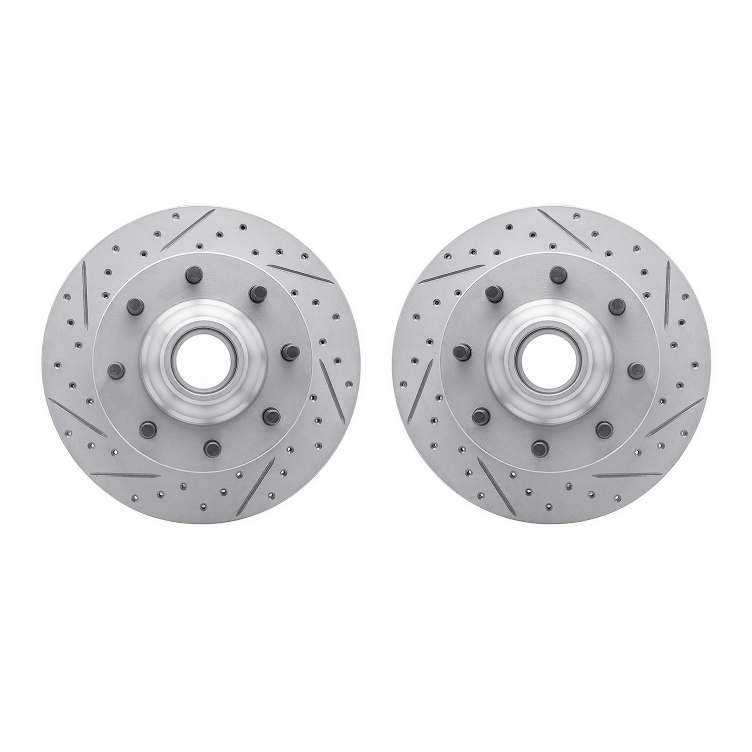 DFC Front Drilled Slotted Brake Rotors (Set of 2) - Main Image