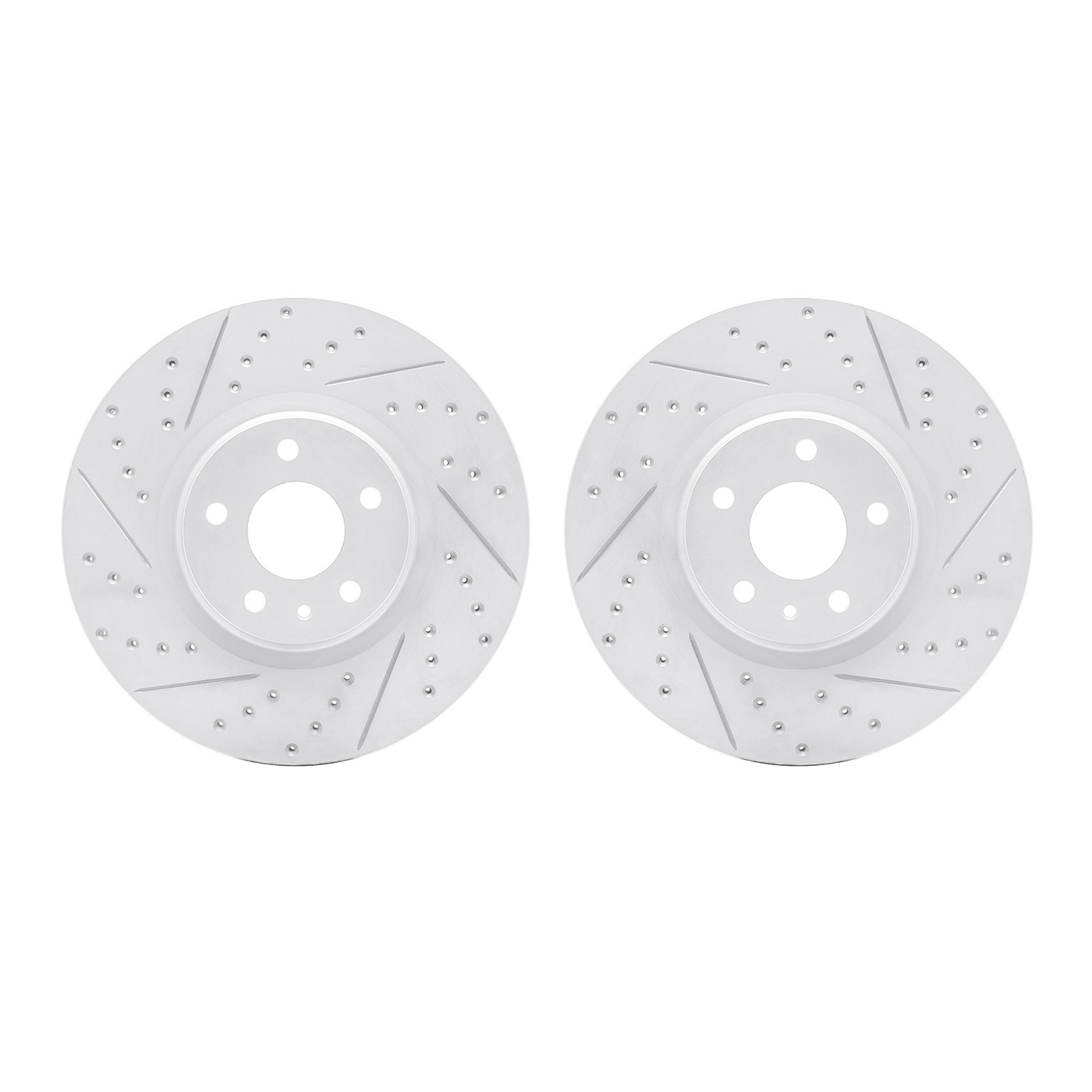 DFC Front Drilled Slotted Brake Rotors (Set of 2) - Main Image