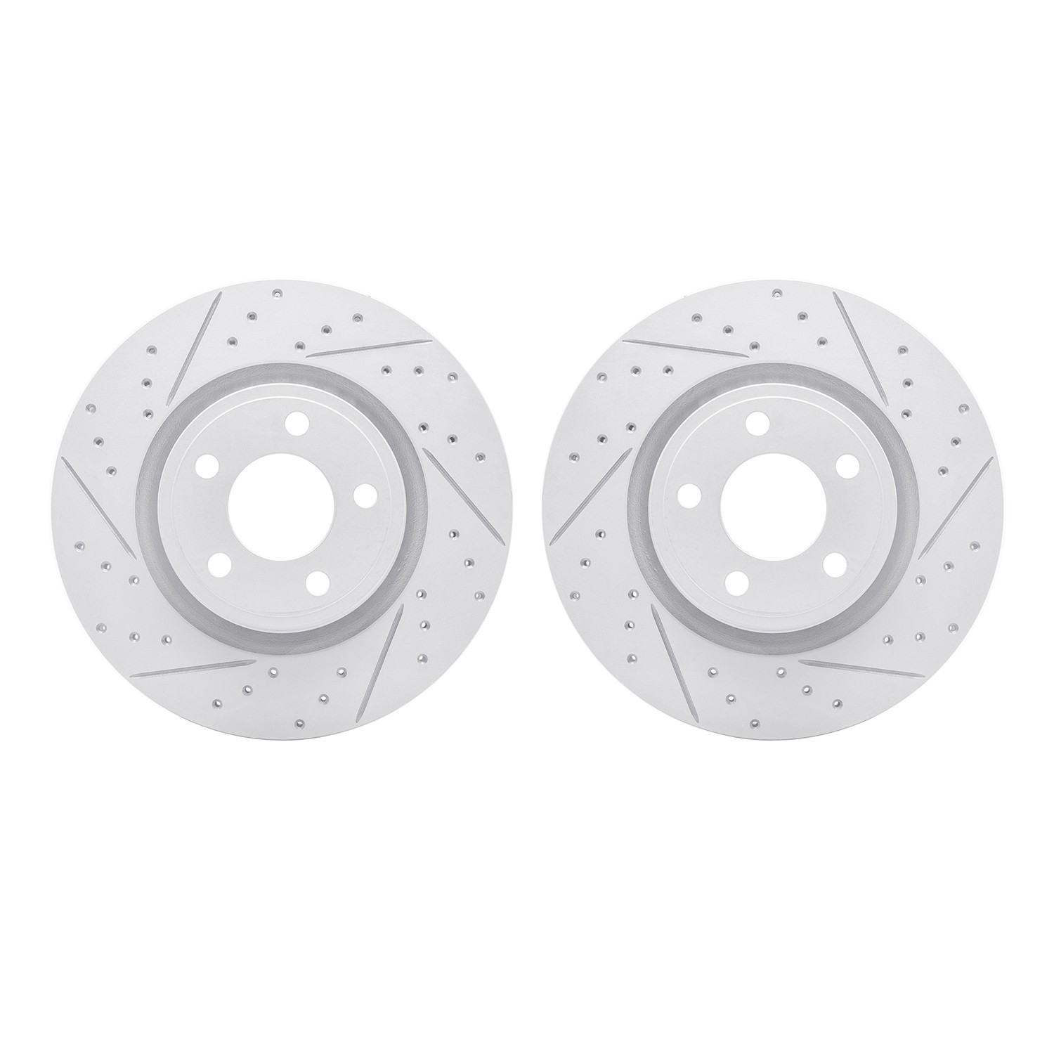 DFC Front Drilled Slotted Brake Rotors (Set of 2) - Main Image