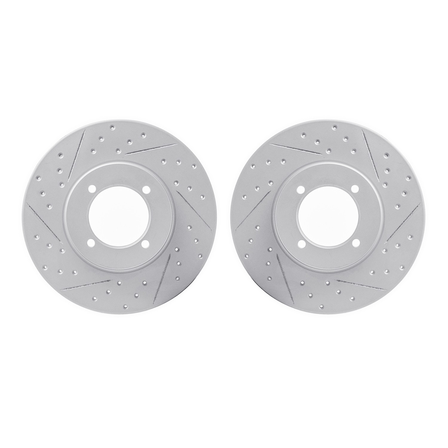 DFC Front Drilled Slotted Brake Rotors (Set of 2) - Main Image