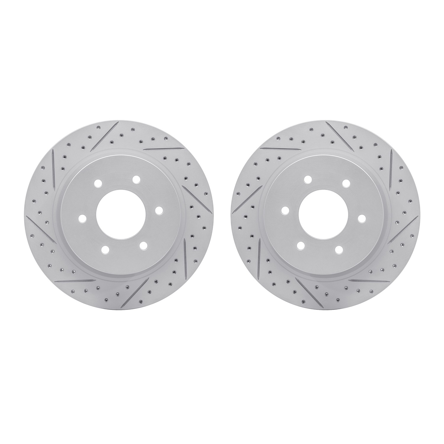 DFC Front Drilled Slotted Brake Rotors (Set of 2) - Main Image
