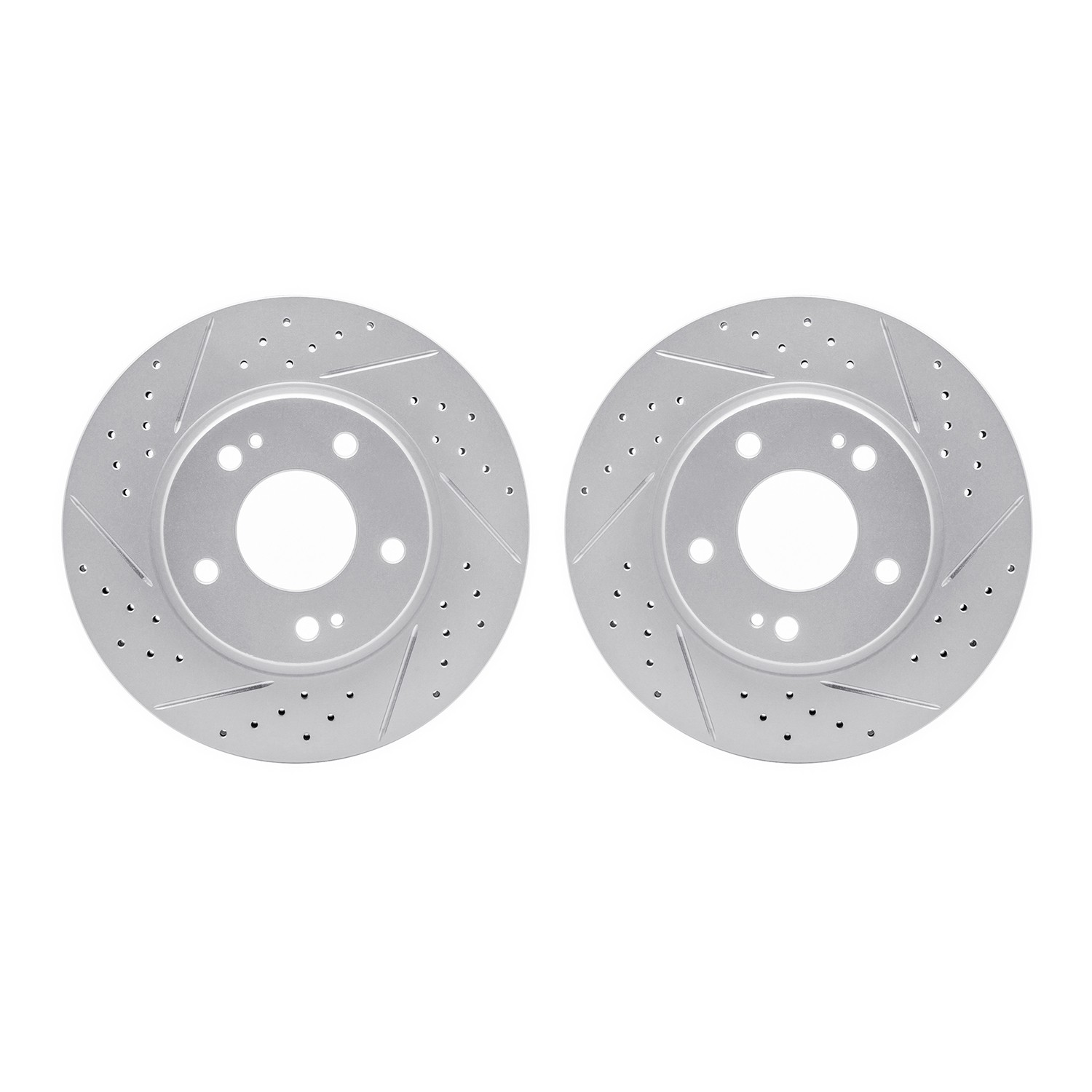 DFC Front Drilled Slotted Brake Rotors (Set of 2) - Main Image
