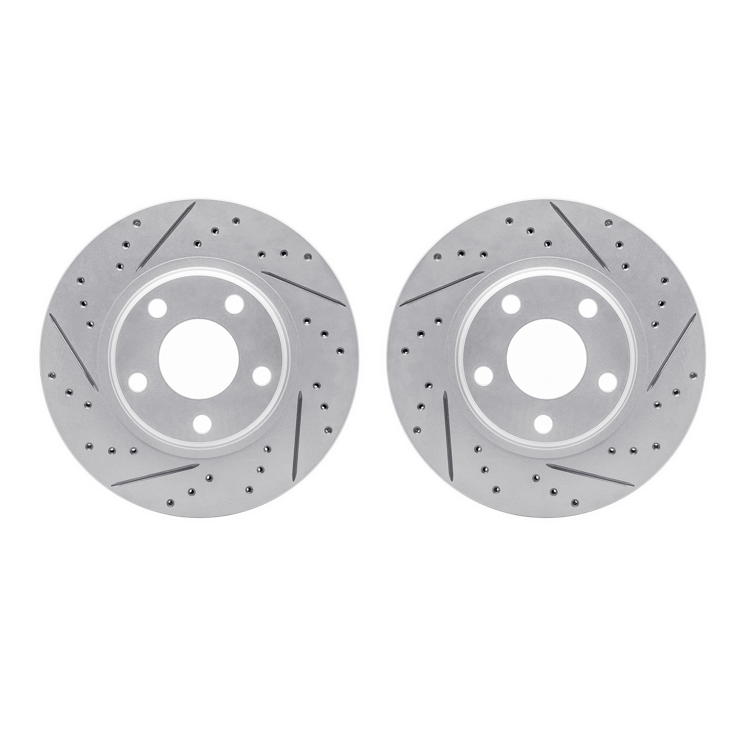 DFC Rear Drilled Slotted Brake Rotors (Set of 2) - Main Image
