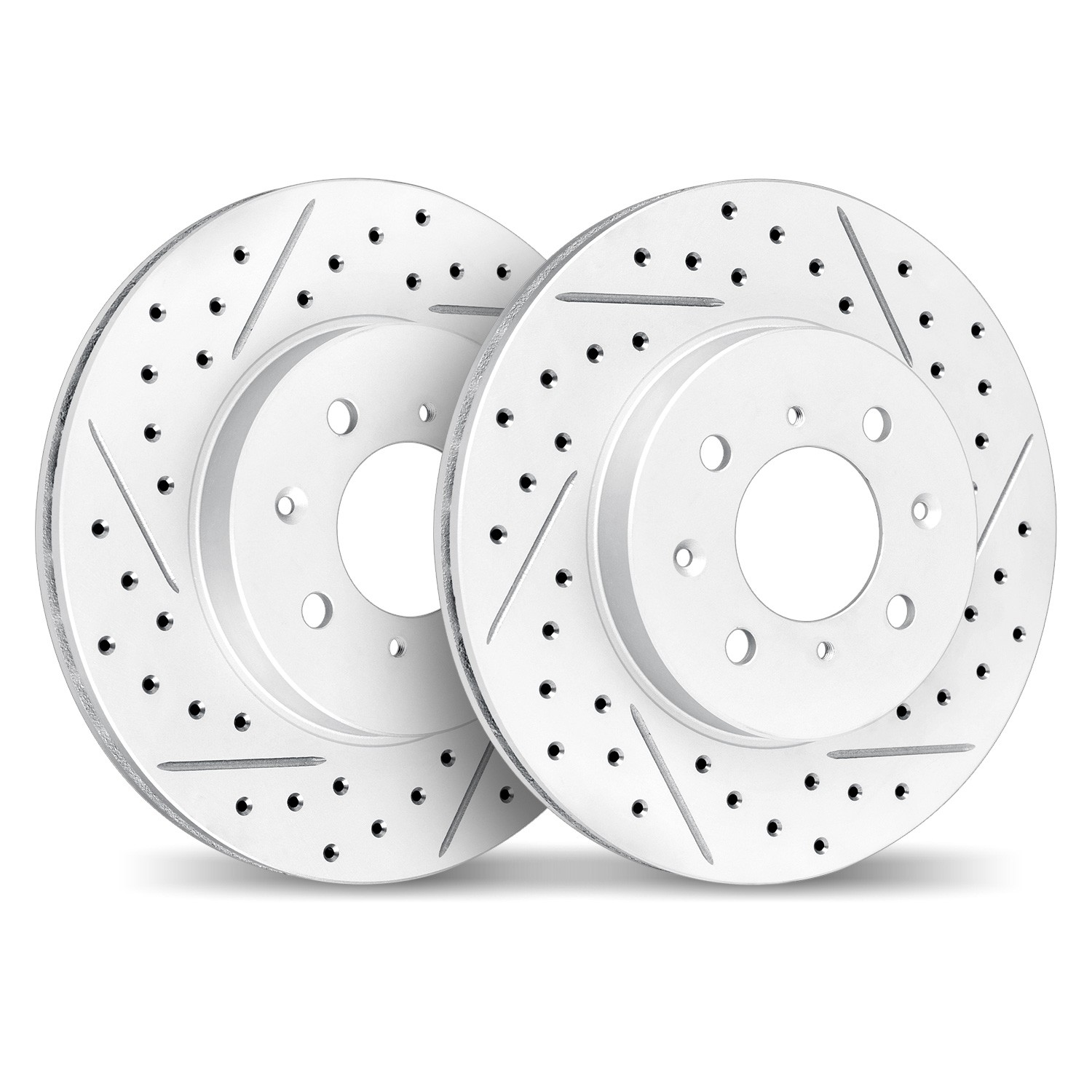 DFC Rear Drilled Slotted Brake Rotors (Set of 2) - 5