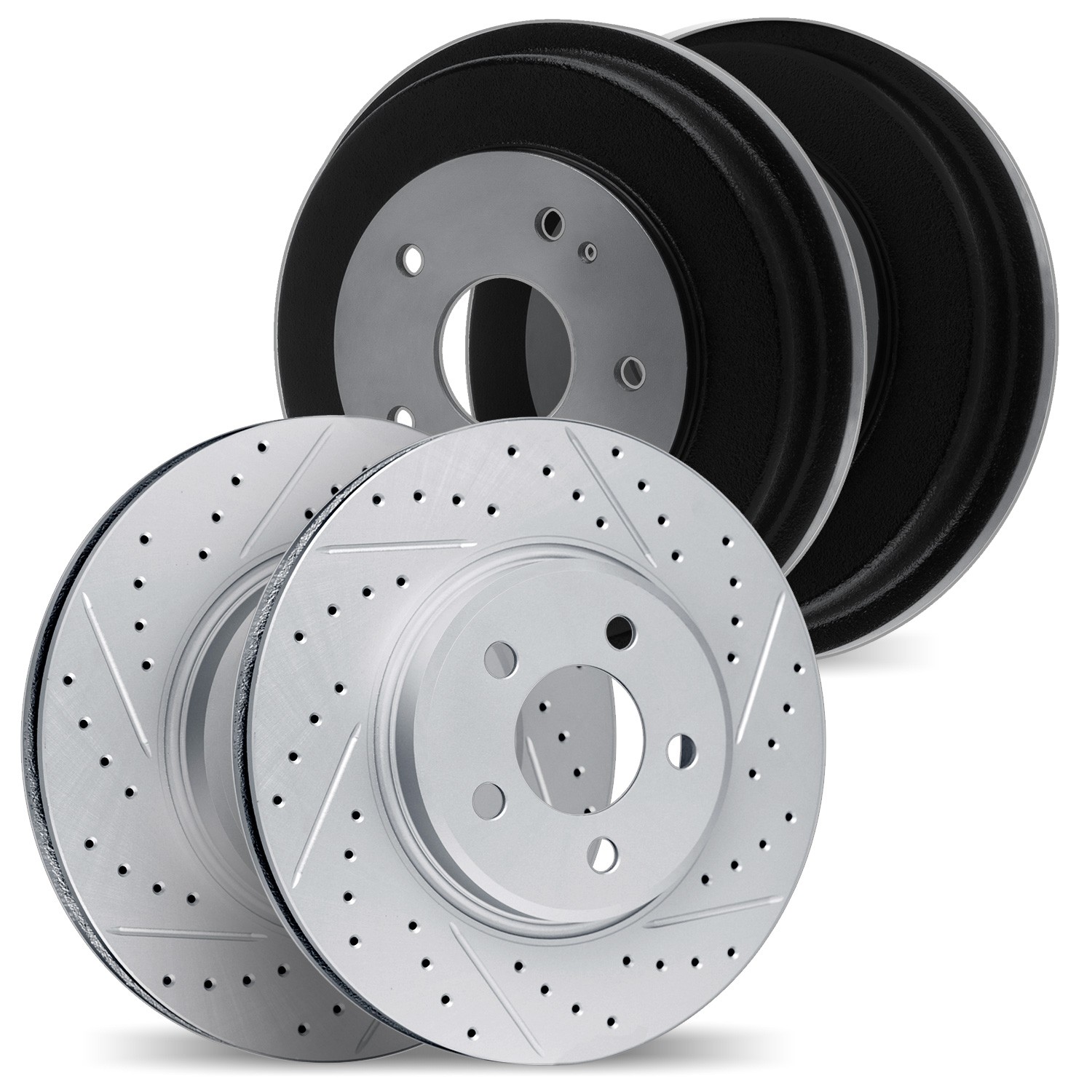 DFC Front & Rear Brake Rotors (Set of 4) - Main Image