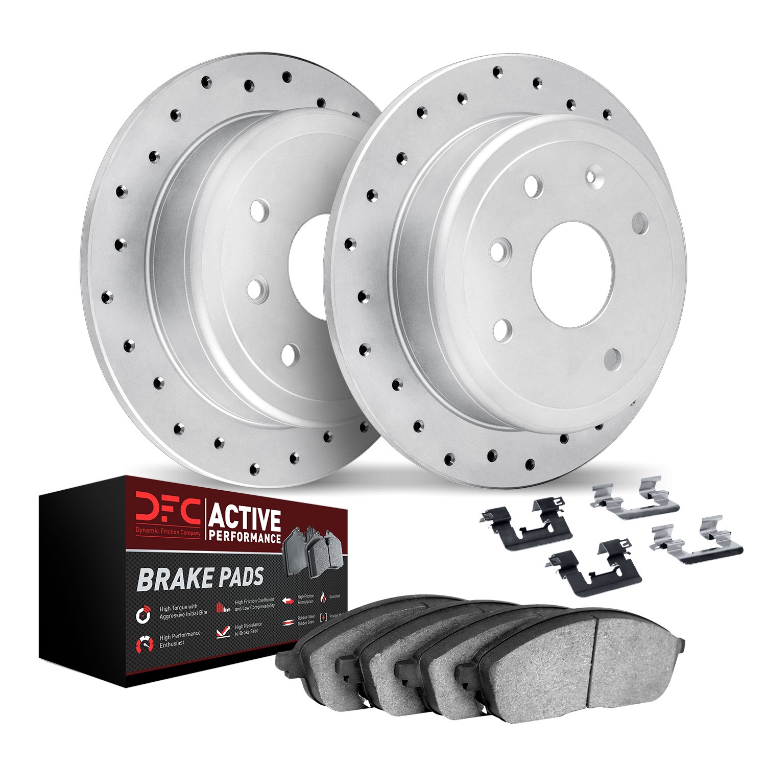 Dynamic Friction Front Brake Kit (4-Piece) - 2712-32018 - Main Image