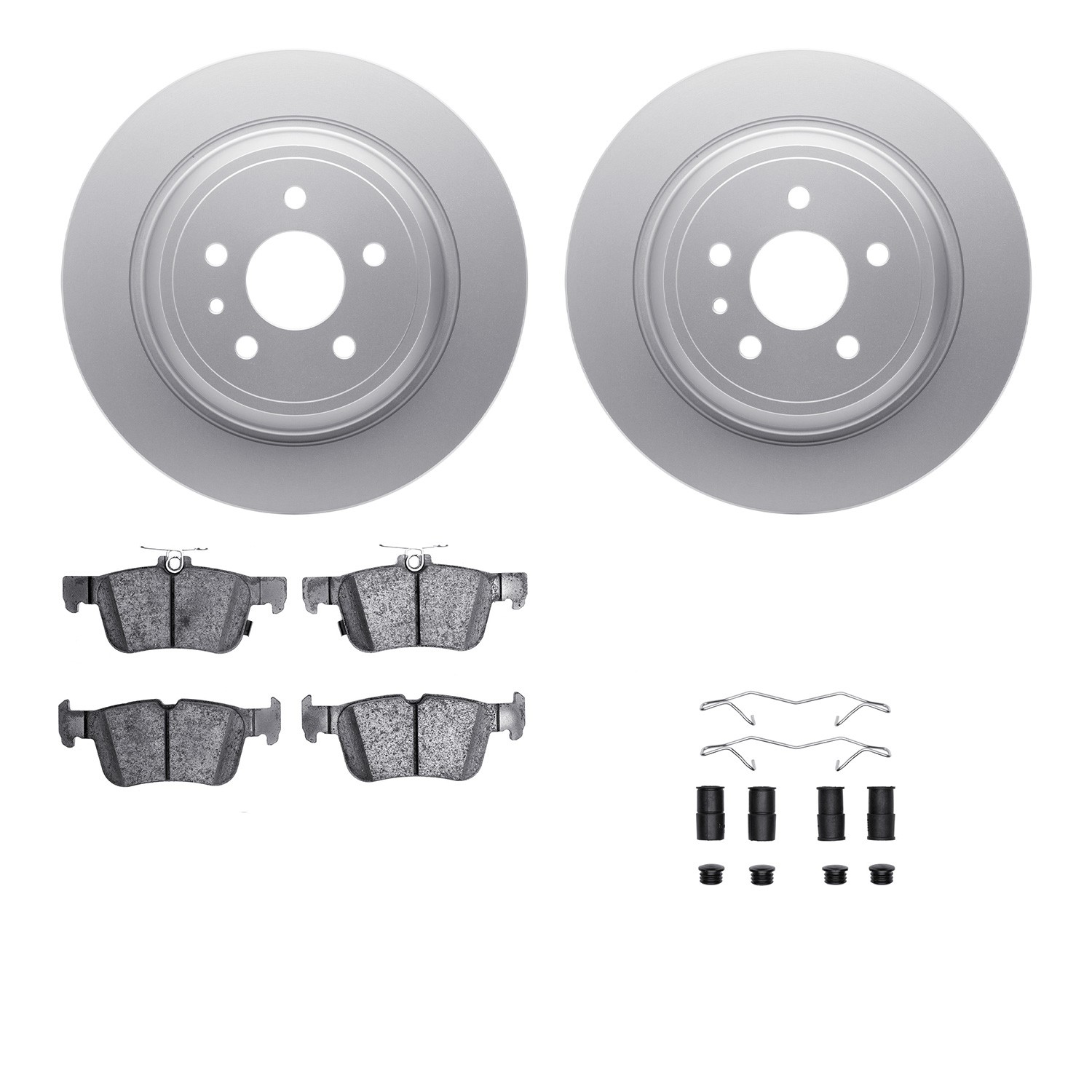 DFC 2014 Ford Fusion Rear Brake Pad and Rotor Kit