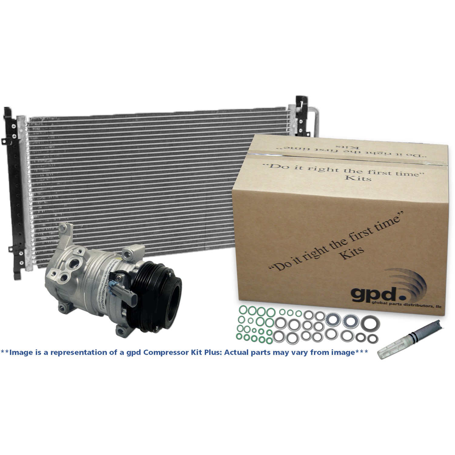 GPD A/C Compressor and Condenser Kit 9741304C - Main Image