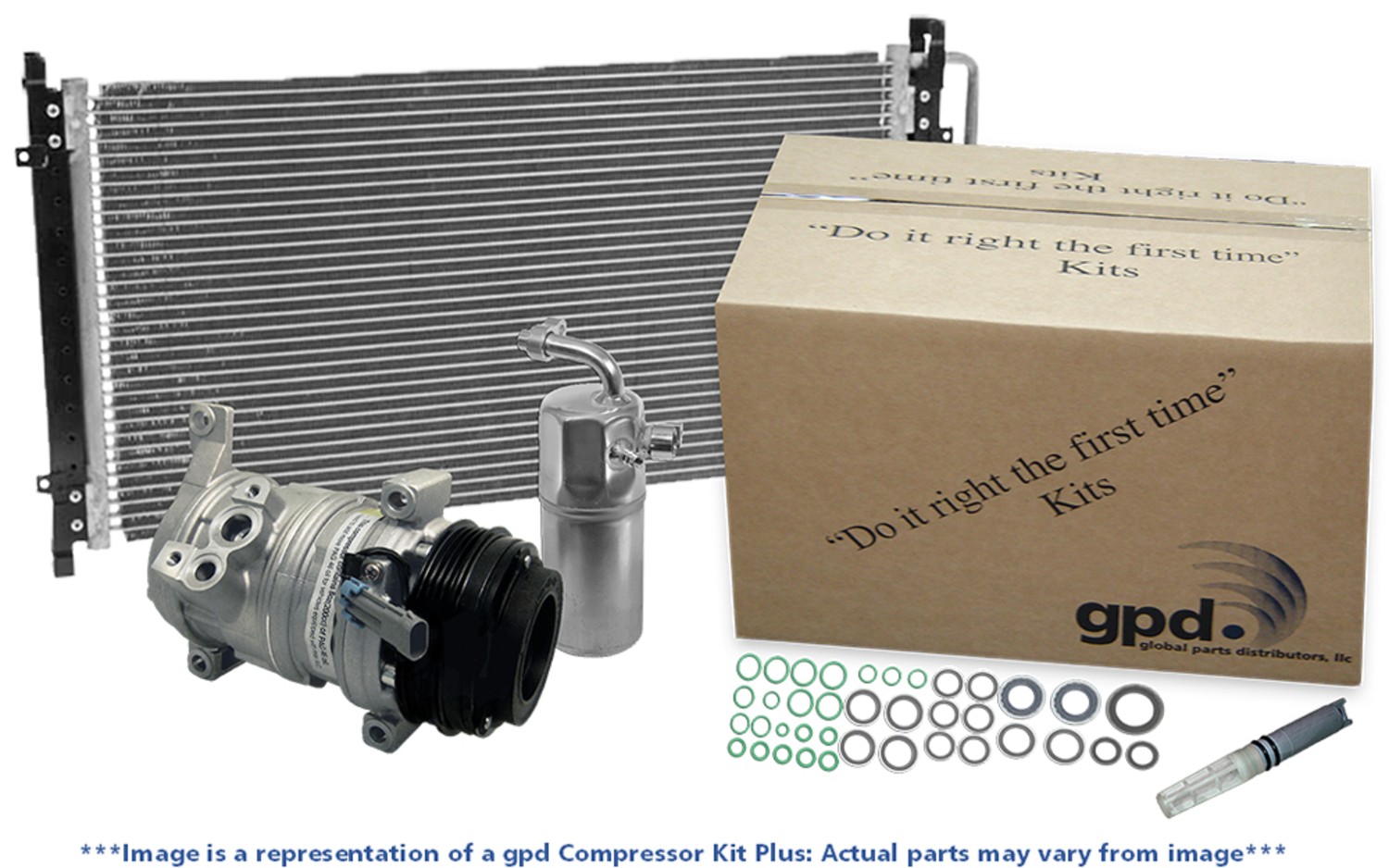 GPD 2000 Ford Sable V6 3.0L A/C Compressor and Condenser Kit - Main Image
