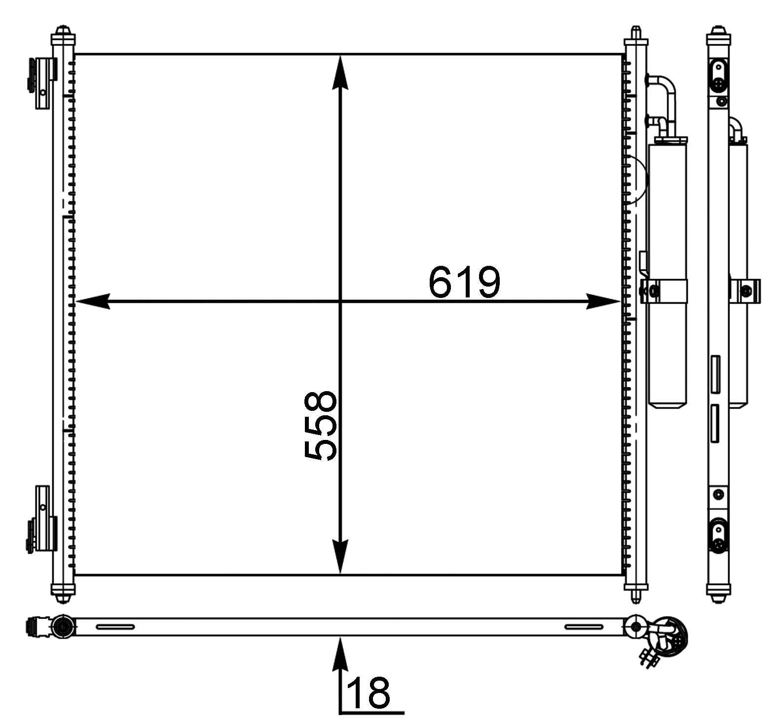 MAHLE A/C Condenser AC 37 000S - Main Image