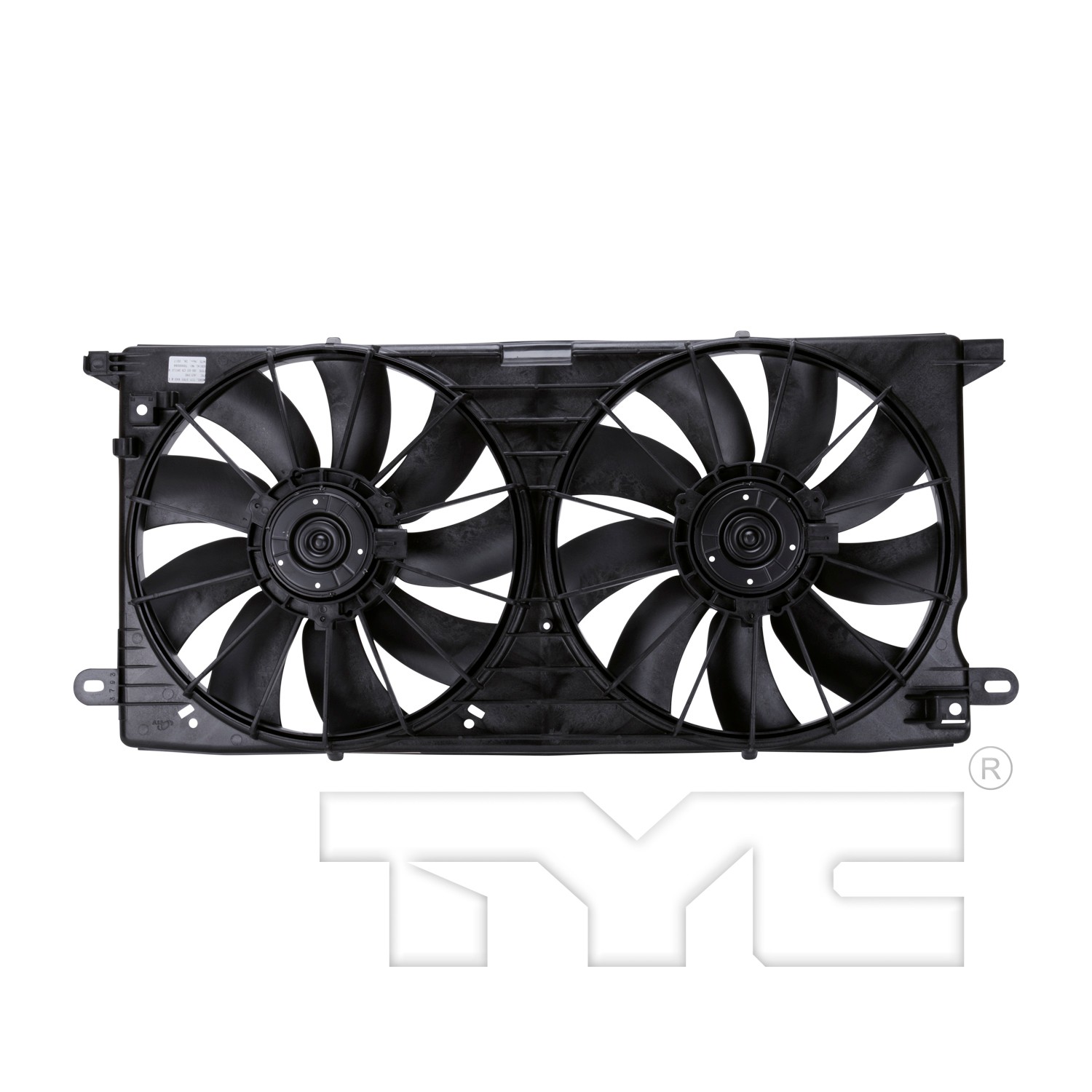 TYC Dual Radiator and Condenser Fan Assembly - 2