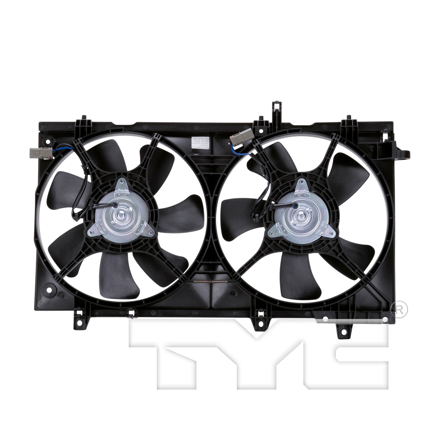 TYC Dual Radiator and Condenser Fan Assembly - 2