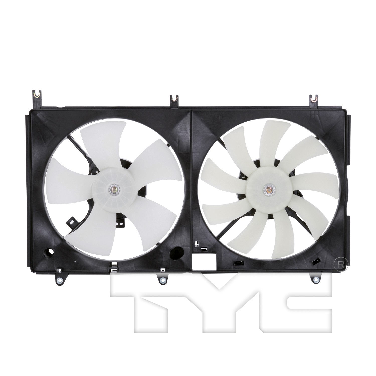 TYC Dual Radiator and Condenser Fan Assembly - Main Image