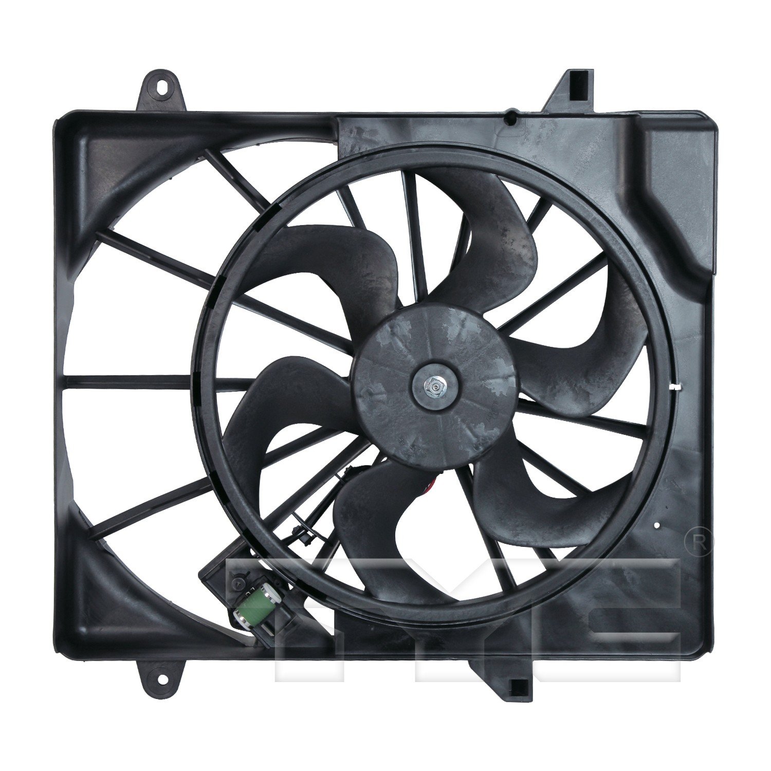 TYC Dual Radiator and Condenser Fan Assembly - Main Image