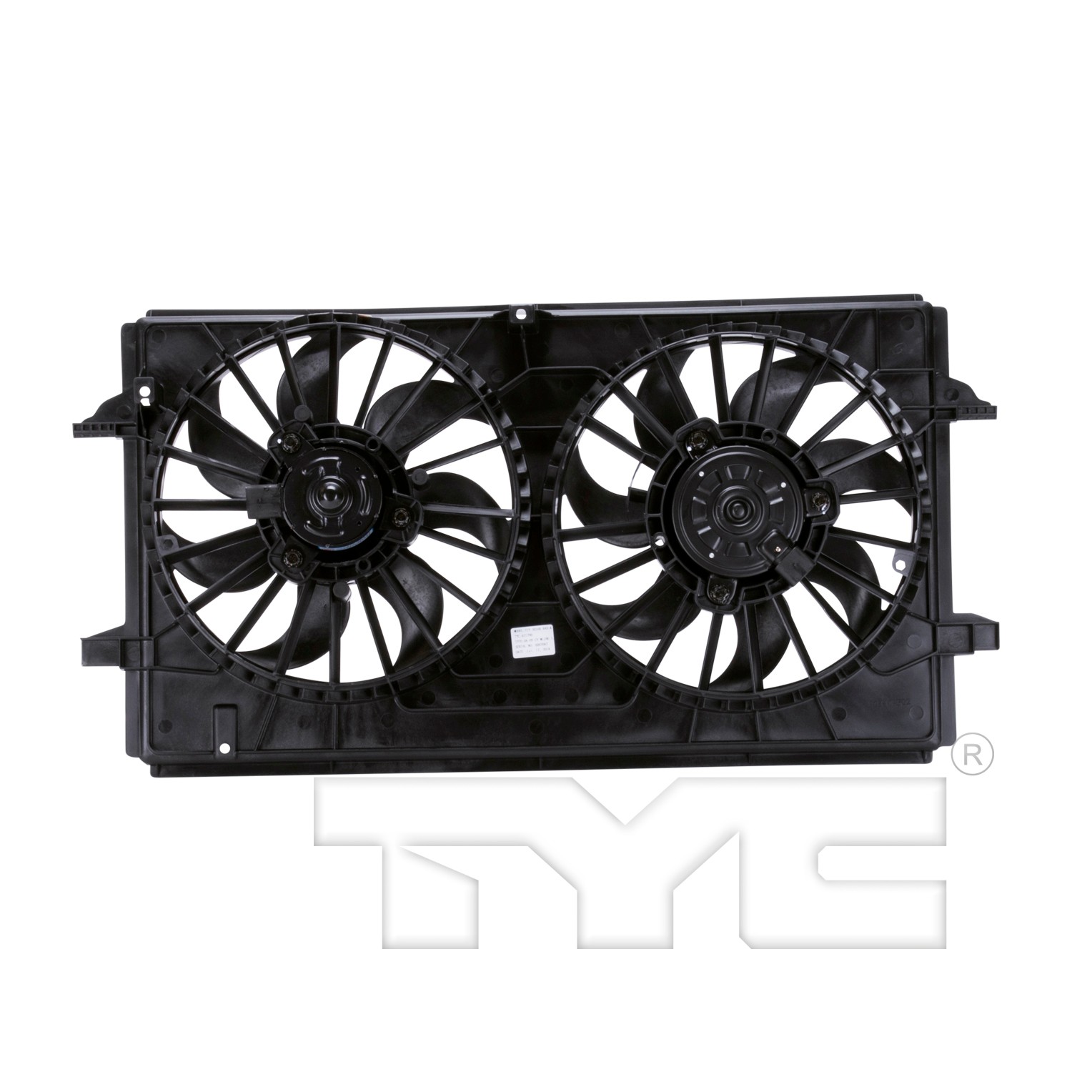 TYC Dual Radiator and Condenser Fan Assembly - 2