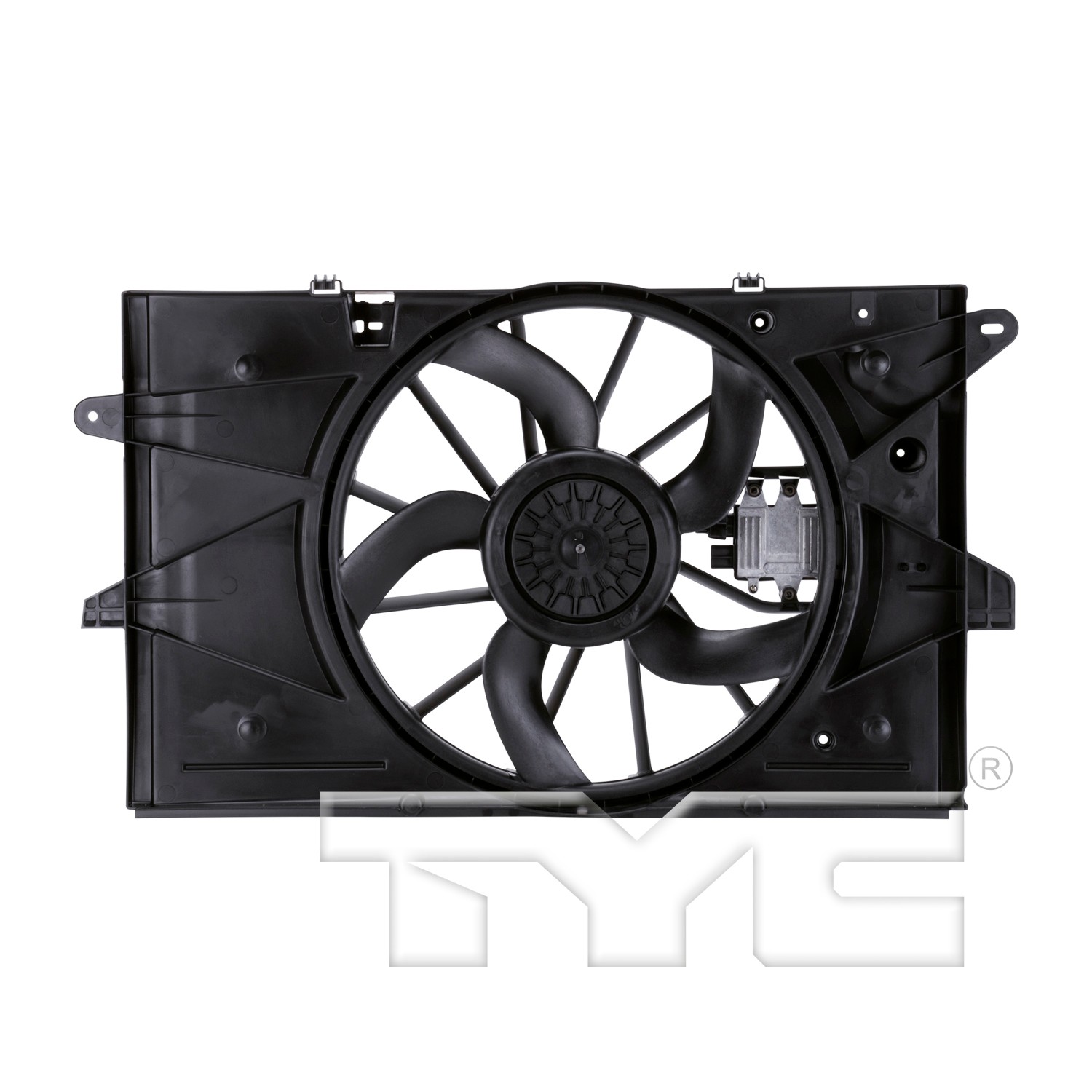 TYC Dual Radiator and Condenser Fan Assembly - Main Image
