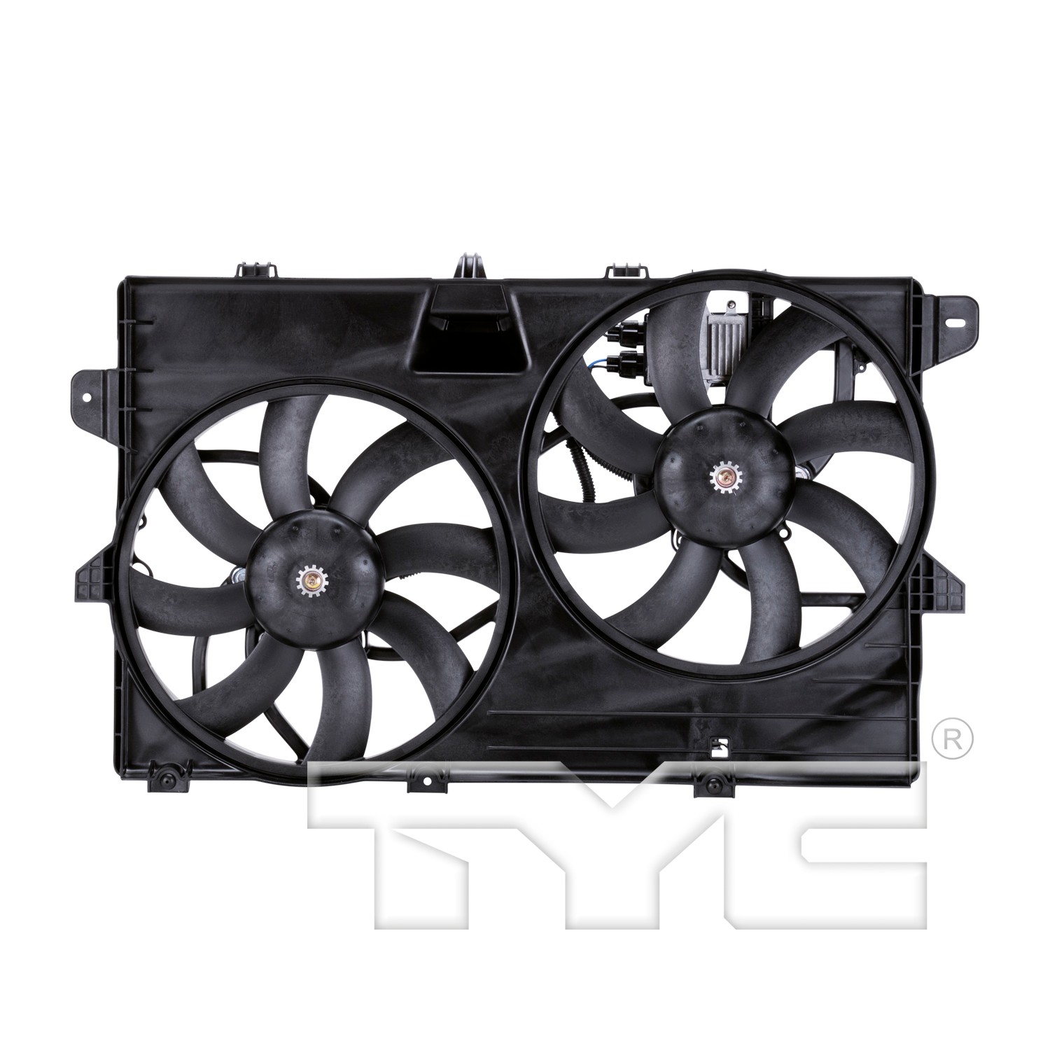 TYC Dual Radiator and Condenser Fan Assembly - Main Image