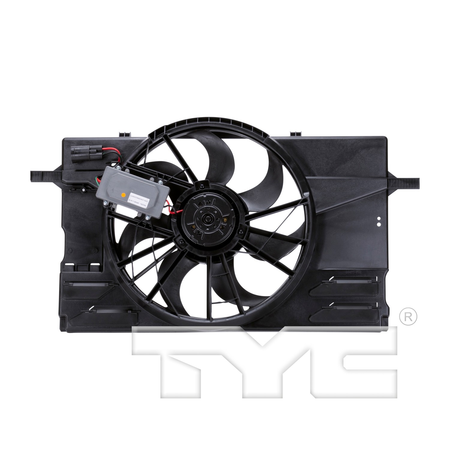 TYC Dual Radiator and Condenser Fan Assembly - 2