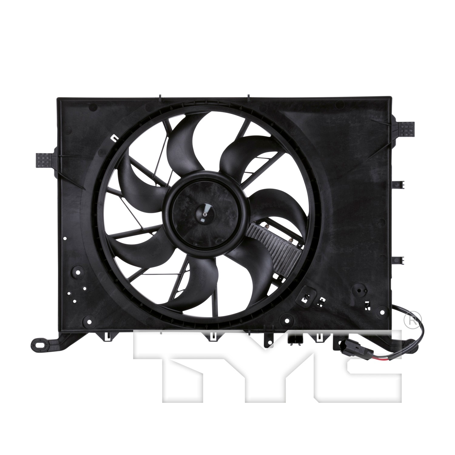 TYC Dual Radiator and Condenser Fan Assembly - Main Image