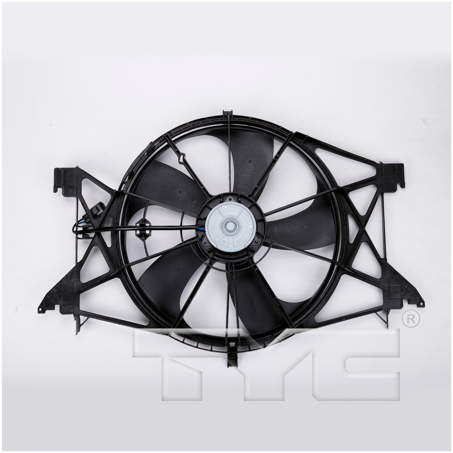 TYC Dual Radiator and Condenser Fan Assembly - 2