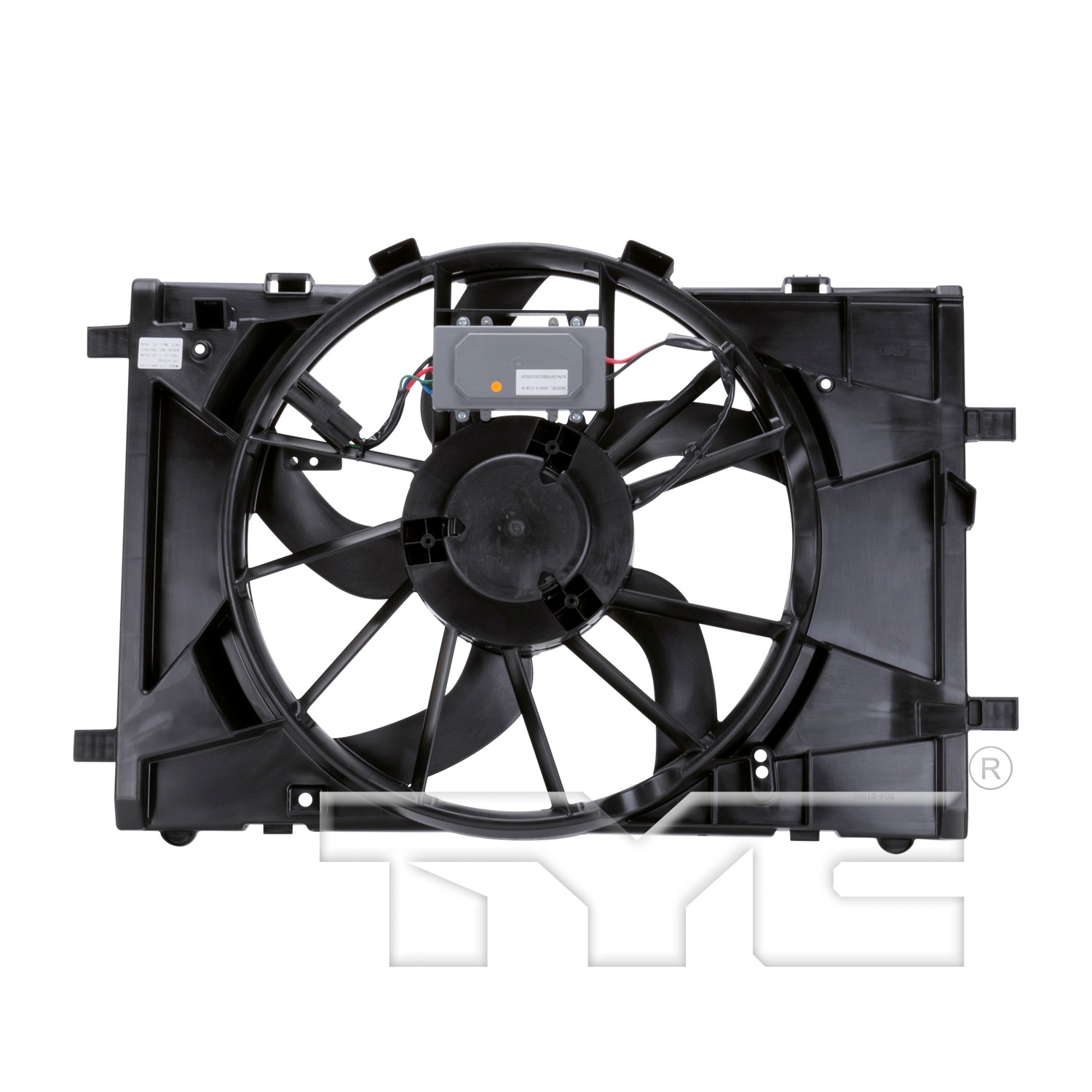 TYC Dual Radiator and Condenser Fan Assembly - 2