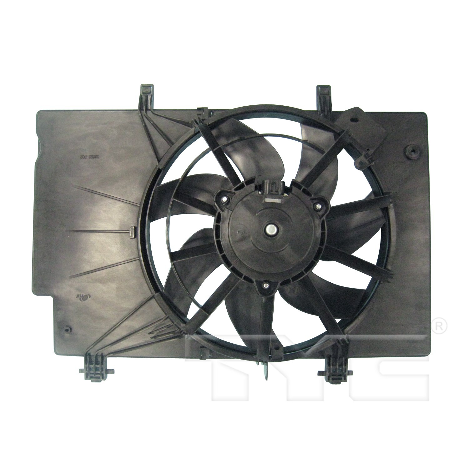TYC Dual Radiator and Condenser Fan Assembly - 2