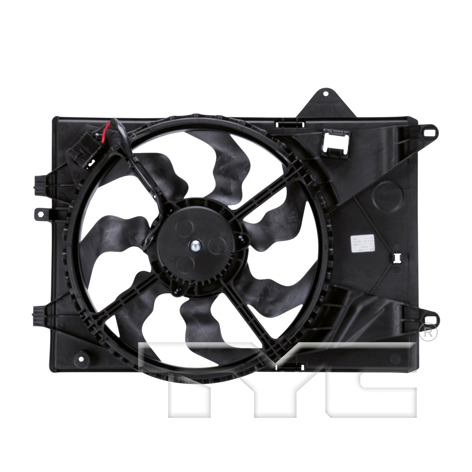 TYC Dual Radiator and Condenser Fan Assembly - 2