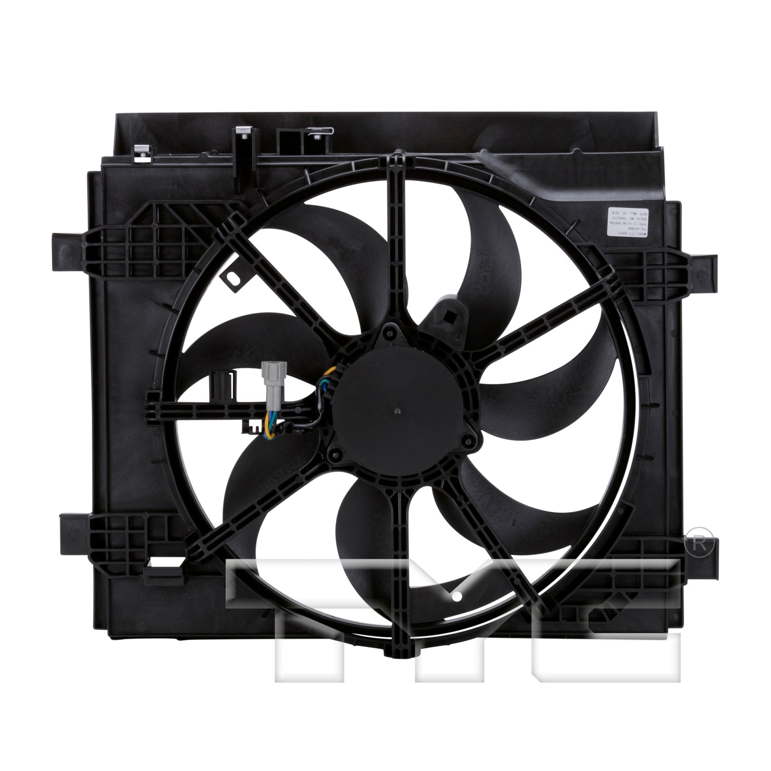 TYC Dual Radiator and Condenser Fan Assembly - 2