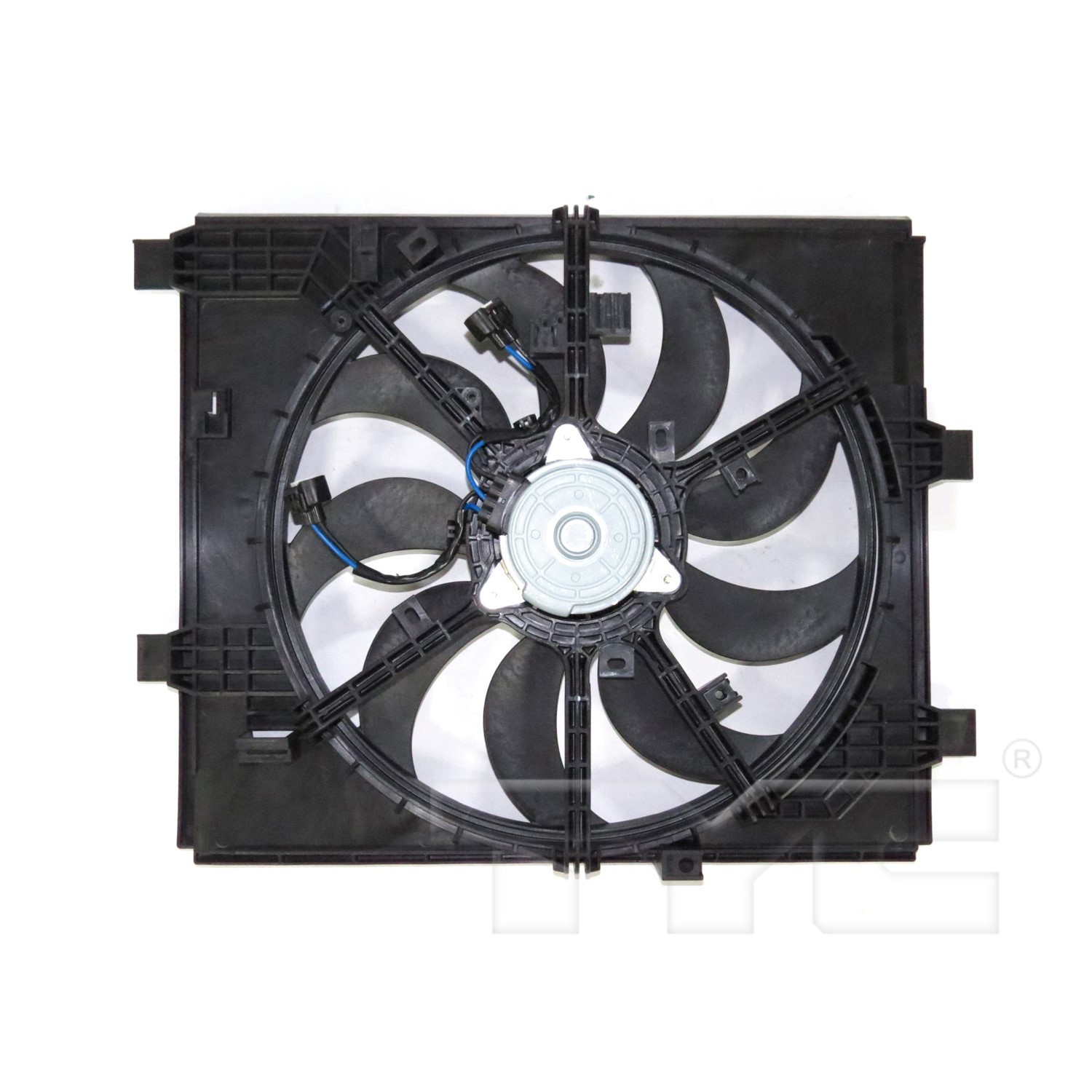 TYC Dual Radiator and Condenser Fan Assembly - 2