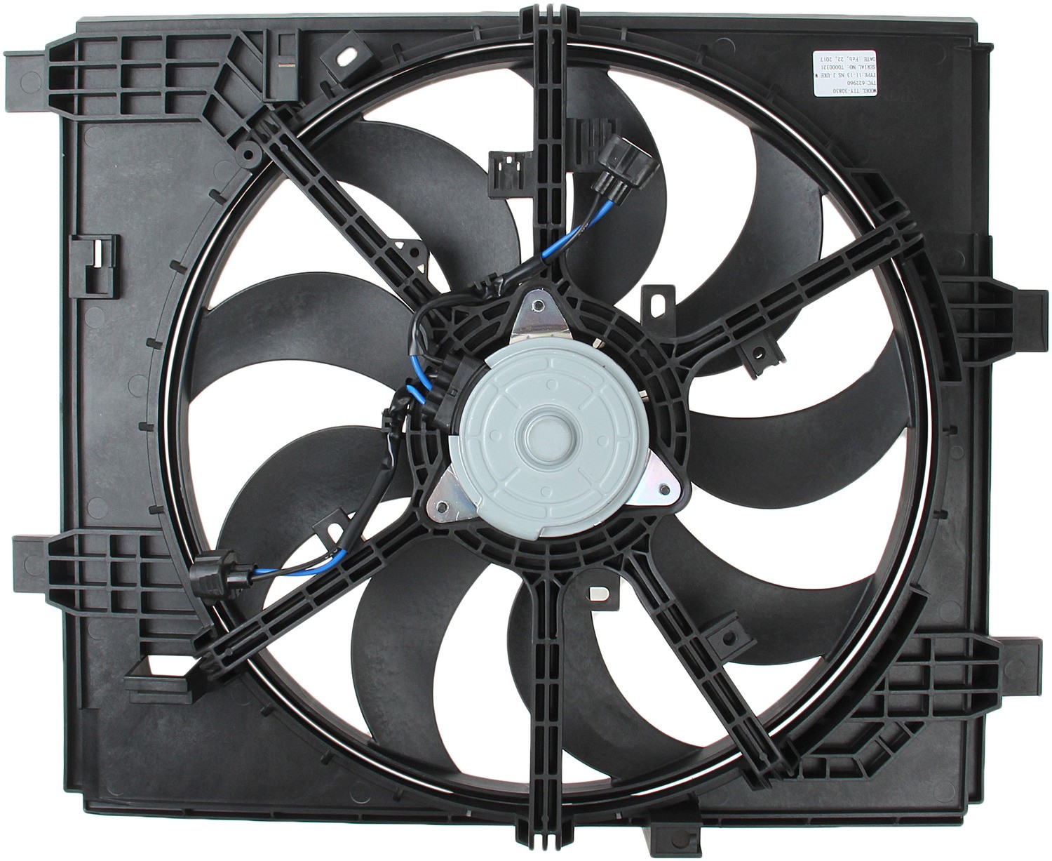 TYC Dual Radiator and Condenser Fan Assembly - 5