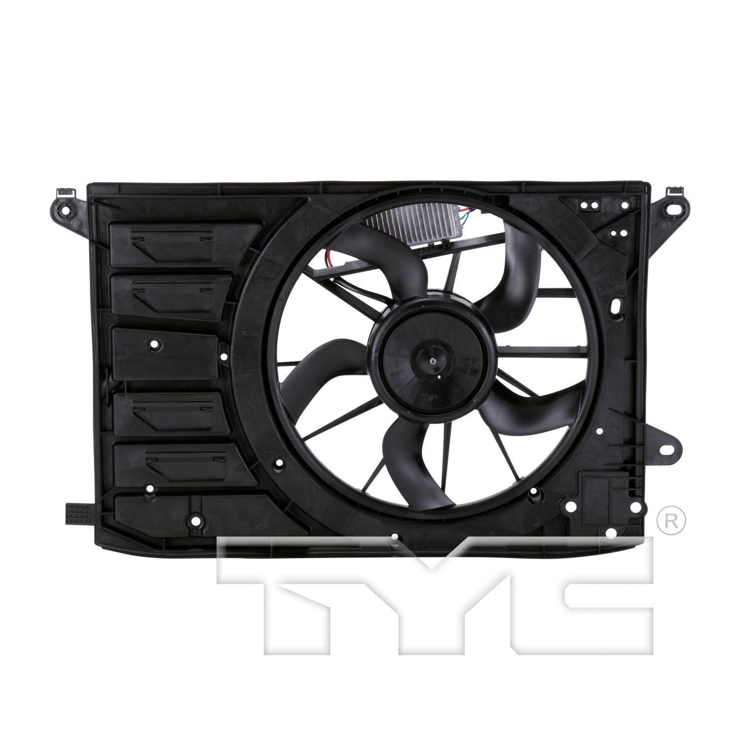 TYC Dual Radiator and Condenser Fan Assembly - Main Image