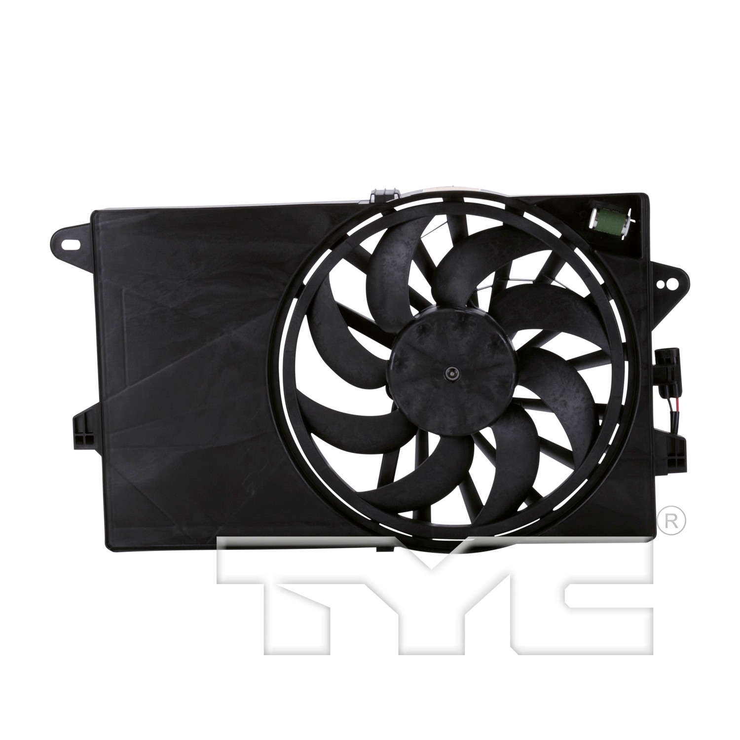 TYC Dual Radiator and Condenser Fan Assembly - Main Image