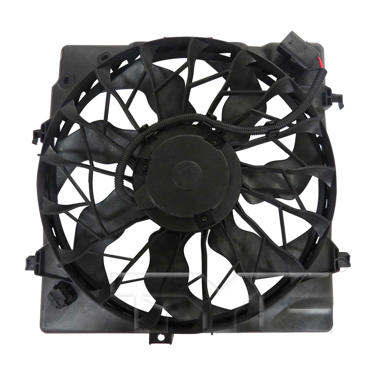 TYC Dual Radiator and Condenser Fan Assembly - 2