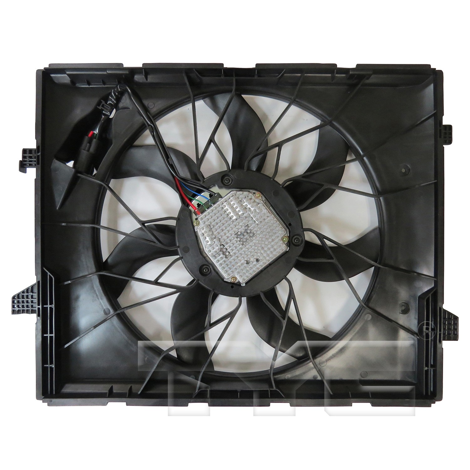 TYC Dual Radiator and Condenser Fan Assembly - 2