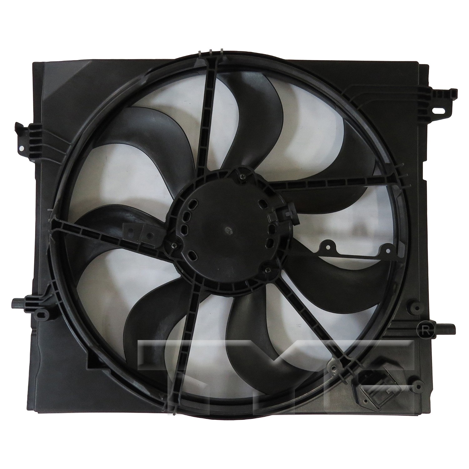 TYC Dual Radiator and Condenser Fan Assembly - 2