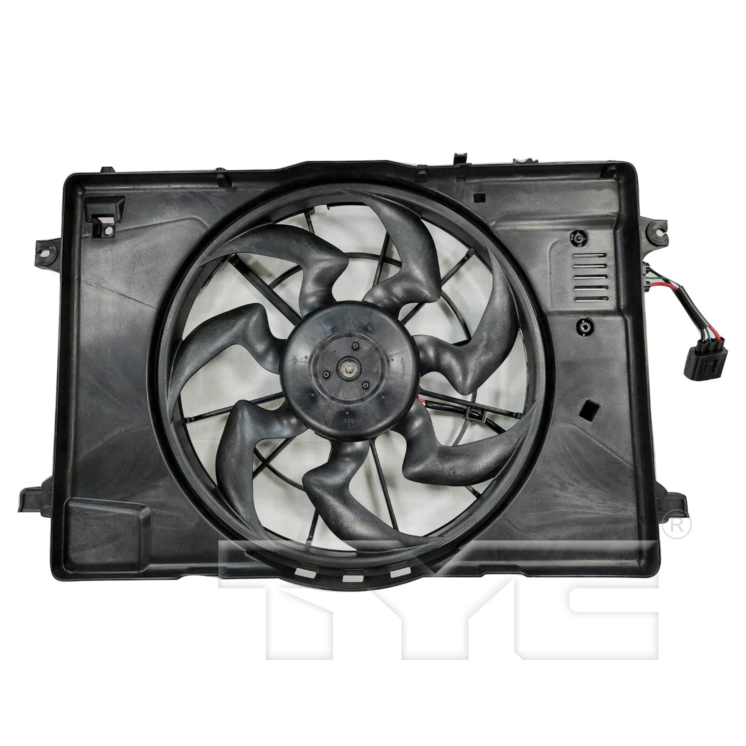 TYC Dual Radiator and Condenser Fan Assembly - Main Image